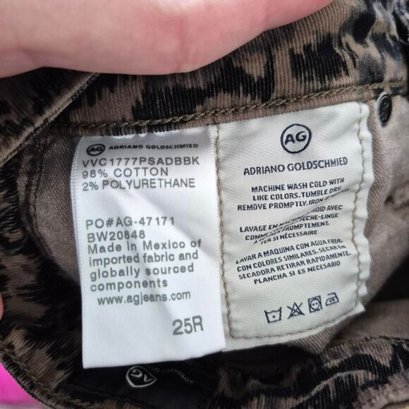 AG Adriano Goldshmied The Farrah High Rise Ankle Skinny Jeans Velvet Size 25 - Picture 5 of 5